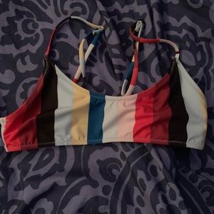 Cute striped bikini top